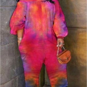 Long Sleeve Loose Fit Women’s Loose Bande Jumpsuit